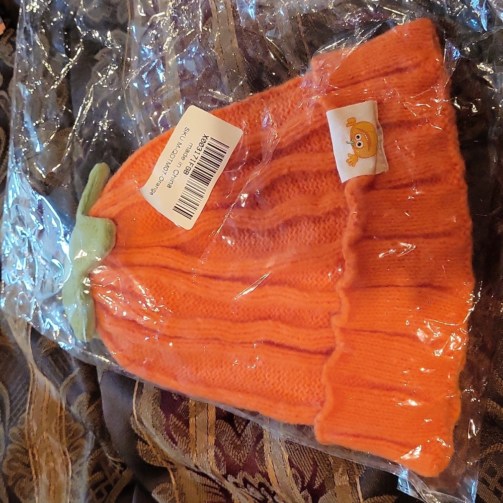 Nordstrom orange hat pumpkin one size for anyone bagged wool cute